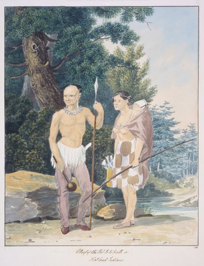 Capo degli Indiani Pal-lo-to-path o Flathead, c.1843-50 da Unknown artist