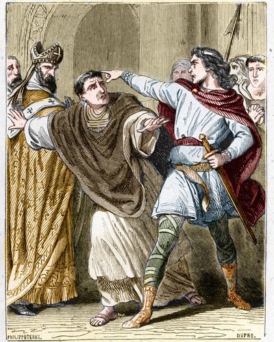 Childerico II, re dei Franchi dal 670 al 673, fece rinchiudere il vescovo San Leger (616-675) nell