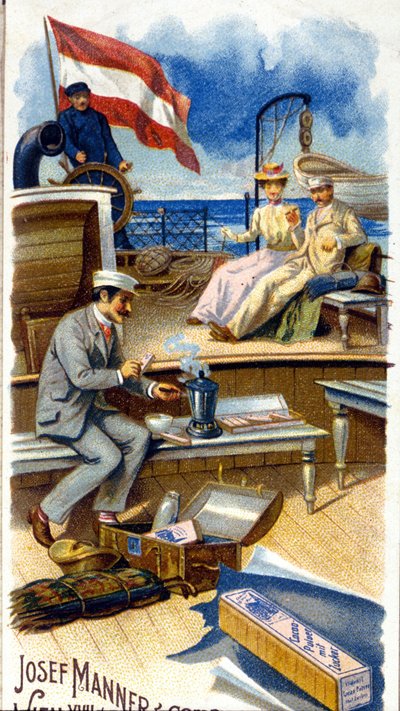 Pubblicità del cioccolato “Josef Manner & Gomp, Vienna” da Unknown artist