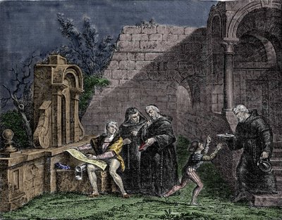 Cristoforo Colombo al convento di Santa Maria de Rabida in Andalusia da Unknown artist