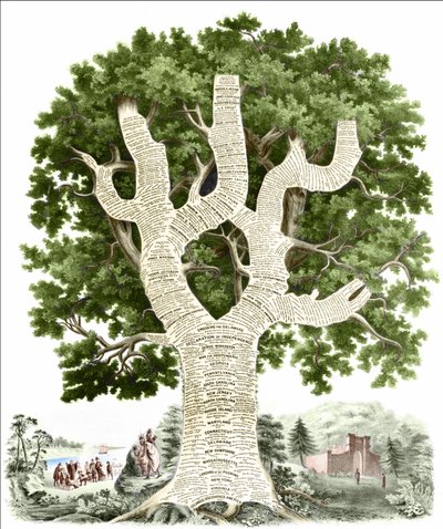 Grafico cronologico della storia americana dedicato al popolo degli Stati Uniti dall