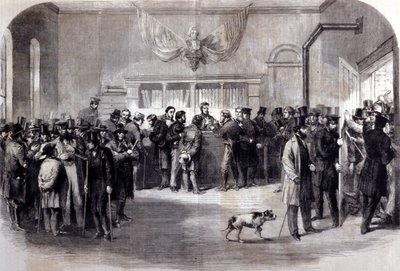 Guerra Civile Americana (1861 - 1865). Rivolte anti-coscrizione davanti agli uffici di esenzione. New York da Unknown artist