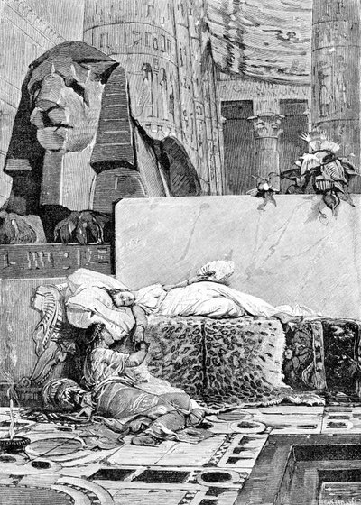 Cleopatra e Antonio o Marco Antonio dopo la sconfitta contro l