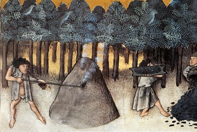 Estrazione del carbone, Miniatura tratta da 