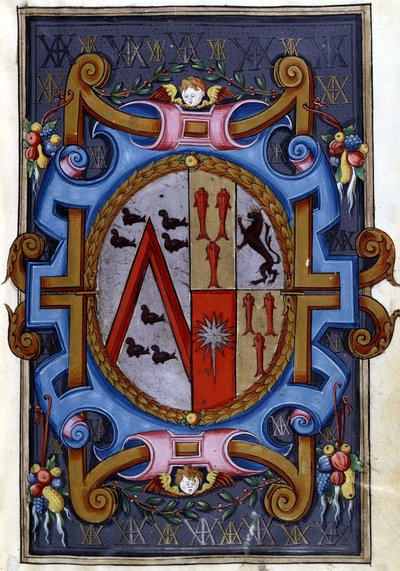 Stemma, "La morte di Rodomonte e la sua discesa agli inferi" da Unknown artist