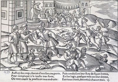 Combattimento di galli, XVI-XVII secolo da Unknown artist