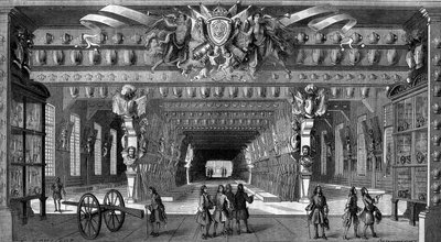 Collezione di armi antiche alla Bastiglia sotto Luigi XIV (1643-1715). da Unknown artist