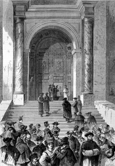 Conclave in cui fu eletto Papa Leone XIII. 1878. da Unknown artist