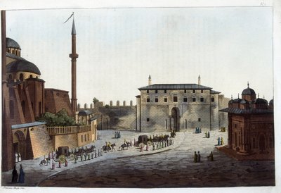 Costantinopoli: Porta del Serraglio. Solimano il Grande fu il primo a portare tutta la sua corte e l