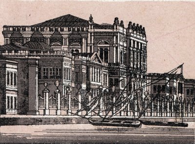Costantinopoli, Turchia: vista del Palazzo Imperiale a Dolma Baggsche da Unknown artist