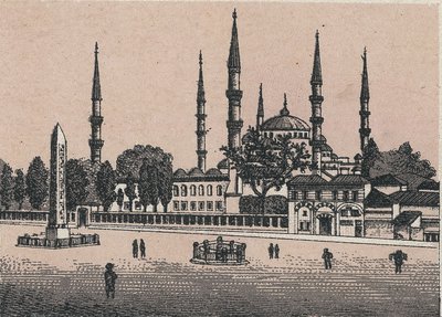 Costantinopoli, Turchia: vista della moschea di Sultan Achmed. in 