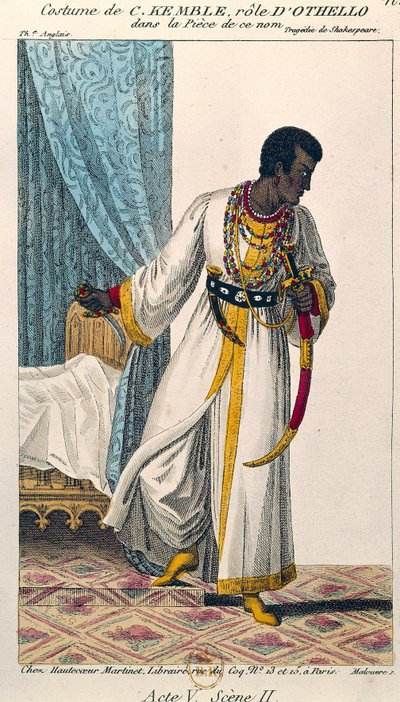 Costume del comico Charles Kemble (1775-1854) nel ruolo di Otello nell