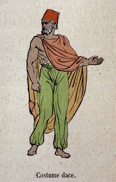 Costume per un uomo che vive in Dacia da Unknown artist