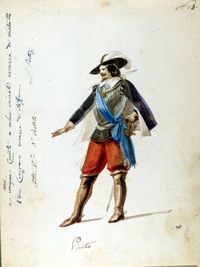 Costume per il personaggio di Arrigo nell