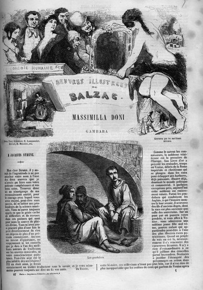 Copertina del romanzo "Massimilla Doni" da Unknown artist