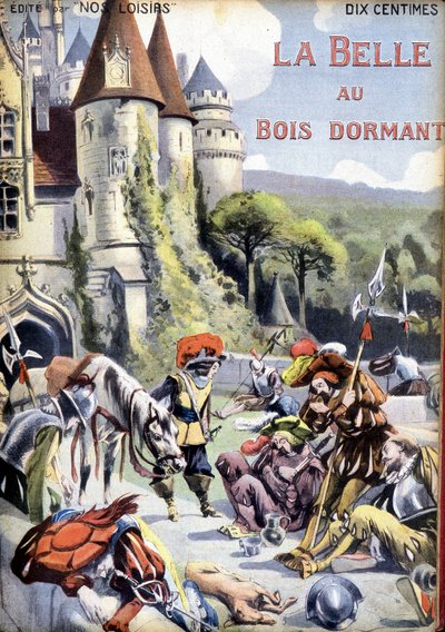 Copertina del racconto di Charles Perrault "La bella addormentata nel bosco" da Unknown artist