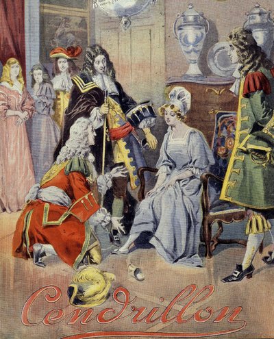 Copertina di "Cenerentola", fiaba di Perrault (prova delle scarpe) da Unknown artist