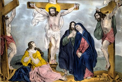 Crocifissione di James Baillie (1838 - 1855) - Incisione circa 1846 da Unknown artist