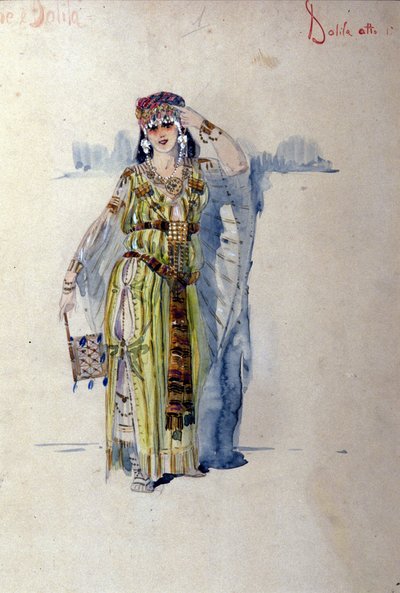 Costume di Dalila per il primo atto dell