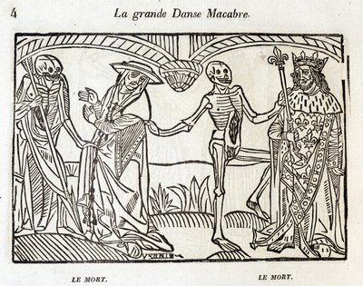 Danza macabra - incisione da Unknown artist
