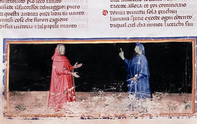 Dante (in blu) e Virgilio (canto 3 dell