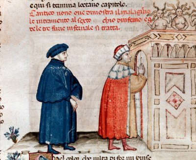 Dante e Virgilio alla porta di Dite controllata dalle furie (canto 9 dell