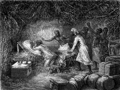 David Livingstone morto di dissenteria nel villaggio di Tchitammbo nel 1873 - "L