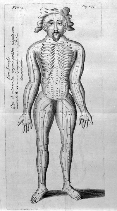 De Acupunctura di W.Ten Rhijne. Londra 1683. Primo testo occidentale sull