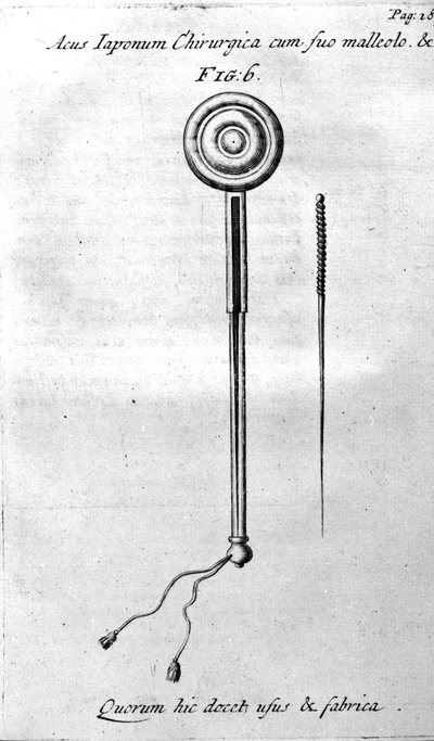 De Acupunctura di W.Ten Rhijne. Londra 1683. Primo testo occidentale che tratta di agopuntura da Unknown artist