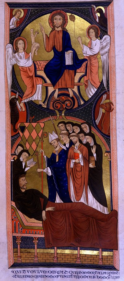 Morte di Guillaume des Barrés, Conte di Rochefort, Gran Siniscalco di Filippo Augusto, nel 1232 o 1233 da Unknown artist