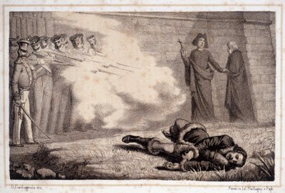 Morte di Murat (1767 - 1815) - in "Storia d