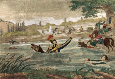 Morte del principe Joseph (Jozef) Antoni Poniatowski (nato nel 1763) al passaggio dell