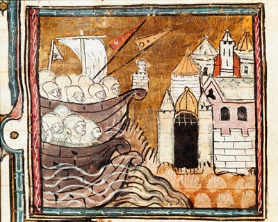 Sbarco di un esercito. (dettaglio) da Unknown artist