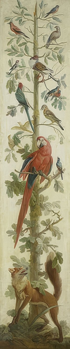 Rappresentazione decorativa con animali da Unknown