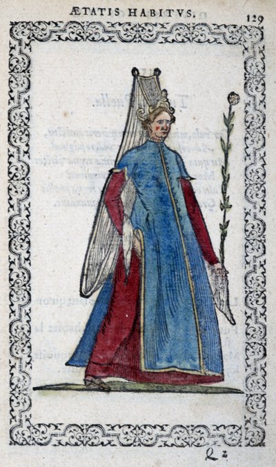 Signorina turca - in "Habits et effigies" di Jean Sulperius da Unknown artist