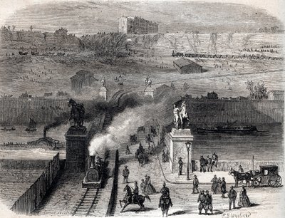 Demolizione del Trocadero a Parigi nel 1866 da Unknown artist
