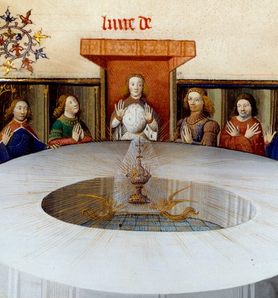 (dettaglio) I Cavalieri della Tavola Rotonda dalla 