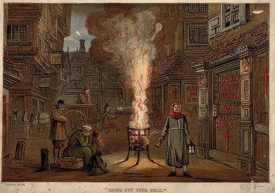 La grande peste di Londra, 1665 da Unknown