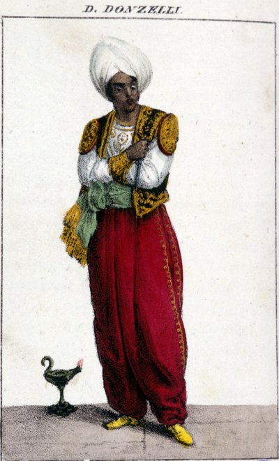 Domenico Donzelli (1790 - 1873), tenore italiano, rappresentato nell