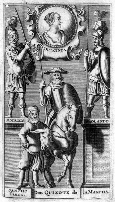 Don Chisciotte di Cervantes. Frontespizio dell