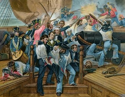 Non abbandonare la nave - Guerra anglo-americana, gli Stati Uniti da Unknown artist