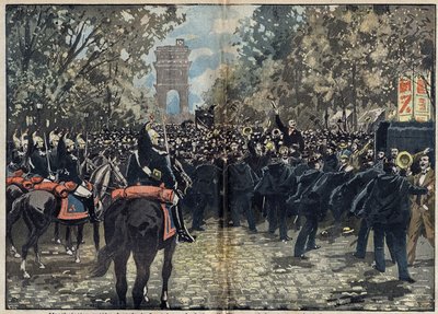 Caso Dreyfus - Parigi - 2 ottobre. da Unknown artist