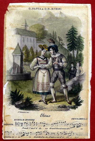 Duo tra Giuditta Pasta e Gian Battista Rubini nell
