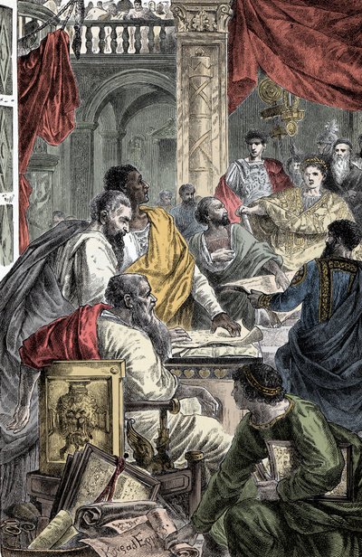 Concilio Ecumenico di Nicea - Rappresentazione del Primo Concilio di Nicea, Primo Concilio Ecumenico, nel 325 d.C. convocato dall