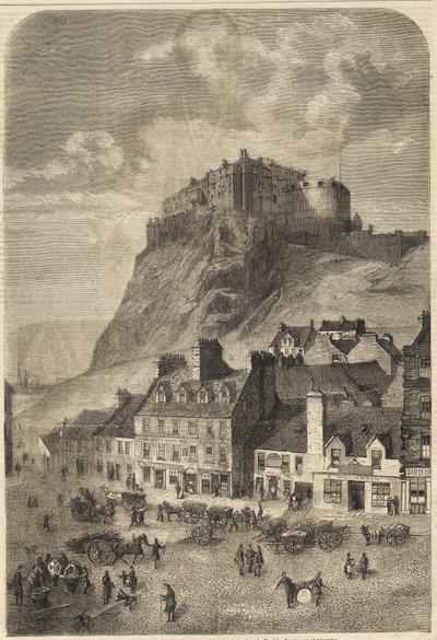 Castello di Edimburgo - Castello di Edimburgo in Scozia - 1864 da Unknown artist