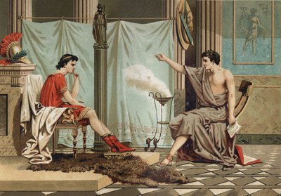 Educazione di Alessandro Magno (356-323 a.C.) da parte del filosofo Aristotele (384-322 a.C.) da 