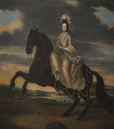 Ritratto della Duchessa Edvige Sofia di Holstein-Gottorp, Regina di Svezia da Unknown artist
