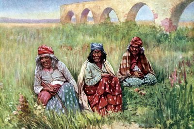 Donne anziane native americane, California da Unknown artist