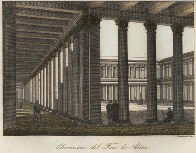 Elevazione del foro di Atene (Il Foro Romano di Atene si trova a nord dell