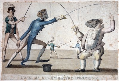 Inglese e il suo maestro di scherma - XIX secolo da Unknown artist